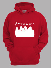 Толстовка худі з принтом Friends - Друзі силуети, 2501056