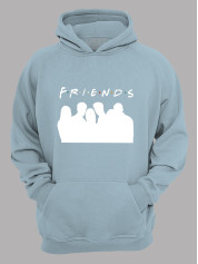 Толстовка худі з принтом Friends - Друзі силуети, 2501056