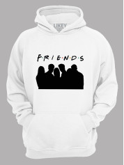 Толстовка худі з принтом Friends - Друзі силуети, 2501056