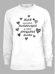 Світшот з принтом Так виглядає найкращий у світі Хрещений Тато, 2501060