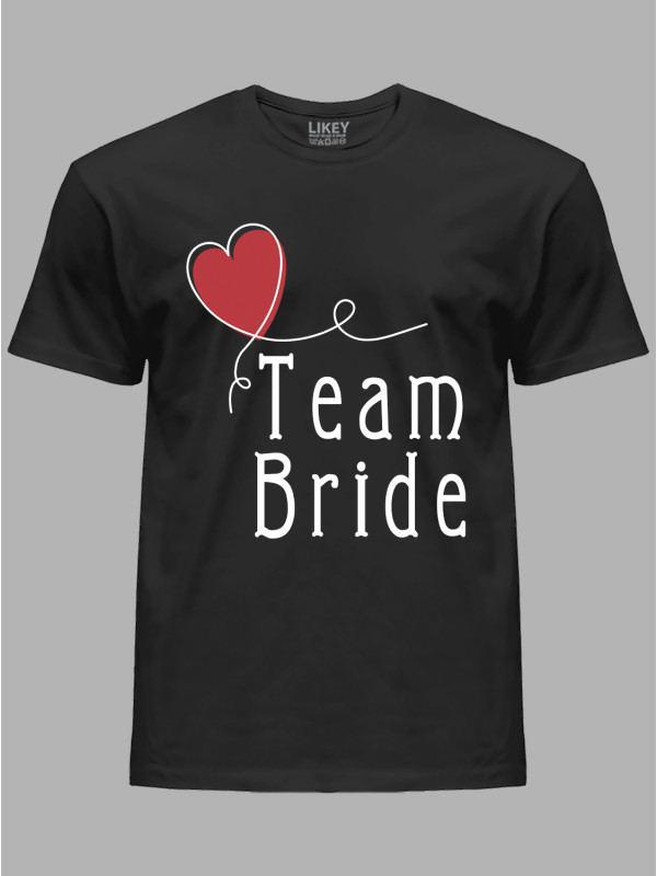 Футболка Likey з принтом Team bride - Команда нареченої, 2501073