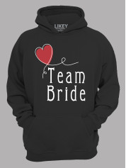 Толстовка худі з принтом Team bride - Команда нареченої, 2501073