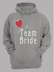 Толстовка худі з принтом Team bride - Команда нареченої, 2501073