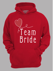 Толстовка худі з принтом Team bride - Команда нареченої, 2501073