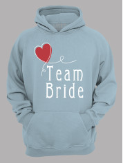 Толстовка худі з принтом Team bride - Команда нареченої, 2501073