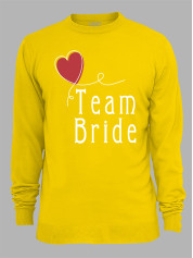 Свитшот с принтом Team bride - Команда невесты, 2501073