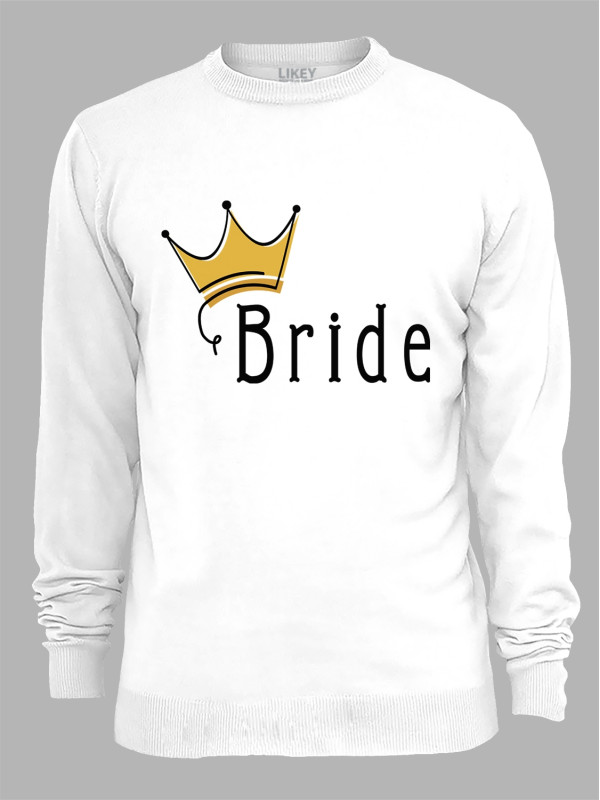 Світшот з принтом Bride - Наречена, 2501074