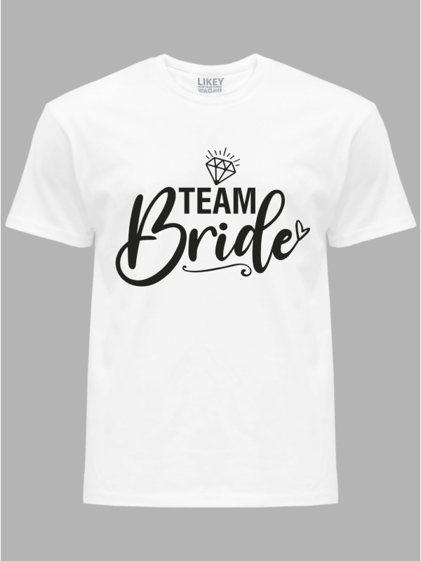 Футболка Likey з принтом Team Bride - Команда Нареченої, 2501081