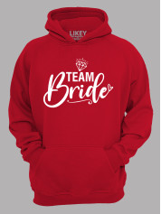 Толстовка худи с принтом Team Bride - Команда Невесты, 2501081