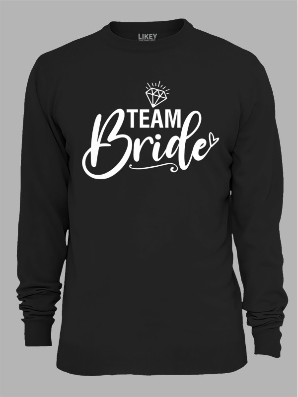 Світшот з принтом Team Bride - Команда Нареченої, 2501081