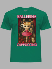 Футболка детская Ballerina Cappuccino - Балерина Капучино котики клубника, 25060008