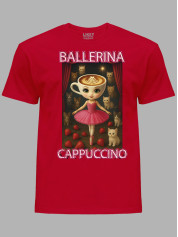 Футболка детская Ballerina Cappuccino - Балерина Капучино котики клубника, 25060008
