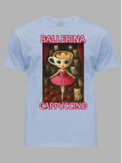 Футболка детская Ballerina Cappuccino - Балерина Капучино котики клубника, 25060008