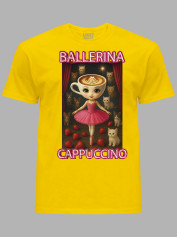 Футболка детская Ballerina Cappuccino - Балерина Капучино котики клубника, 25060008