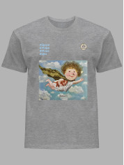 Футболка мужская с принтом «Спаситель: #Друзья #Море #Язык #Дом» Евгении Гапчинской, 2512001