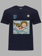 Футболка мужская с принтом «Спаситель: #Друзья #Море #Язык #Дом» Евгении Гапчинской, 2512001