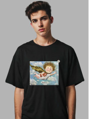 Футболка мужская с принтом «Спаситель!» Евгении Гапчинской, 2512006