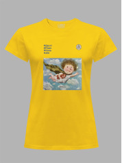 Футболка жіноча з принтом «Рятівник: #Друзі #Море #Мова #Дім» Євгенії Гапчинської, 2512013