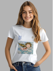 Футболка жіноча з принтом «Рятівник: #Друзі #Море #Мова #Дім» Євгенії Гапчинської, 2512013