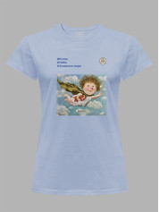 Футболка жіноча з принтом «Рятівник: #Котик #Небо #Азовське море» Євгенії Гапчинської, 2512015