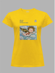 Футболка жіноча з принтом «Рятівник: #Котик #Небо #Азовське море» Євгенії Гапчинської, 2512015