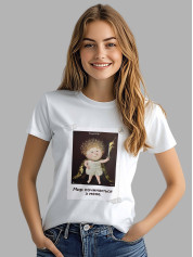 Футболка жіноча з принтом «Охоронець: Мир починається з мене» Євгенії Гапчинської, 2512020