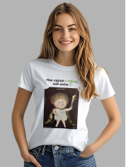 Футболка жіноча з принтом «Охоронець: Моє серце з тобою, мій воїне» Євгенії Гапчинської, 2512021