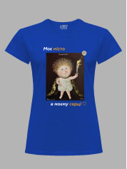 Футболка жіноча з принтом «Охоронець: Моє місто в моєму серці» Євгенії Гапчинської, 2512022