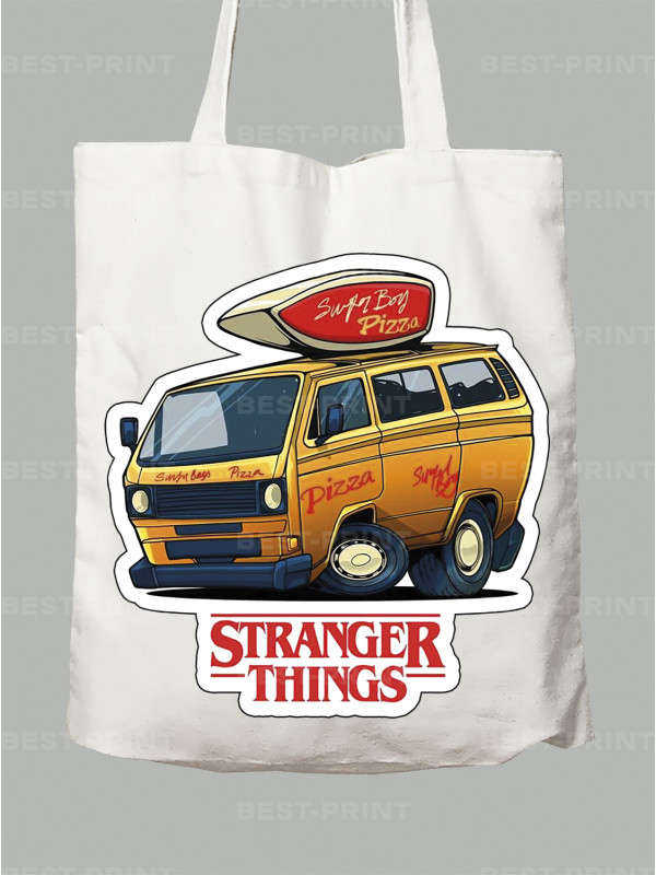 Екосумка Дуже дивні справи - Stranger things Surfer Boy Pizza, 26010004