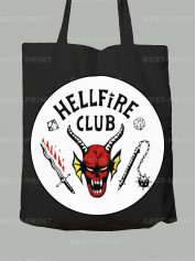 Екосумка Дуже дивні справи Клуб пекельного полум'я - Stranger things Hellfire Club, 26010005