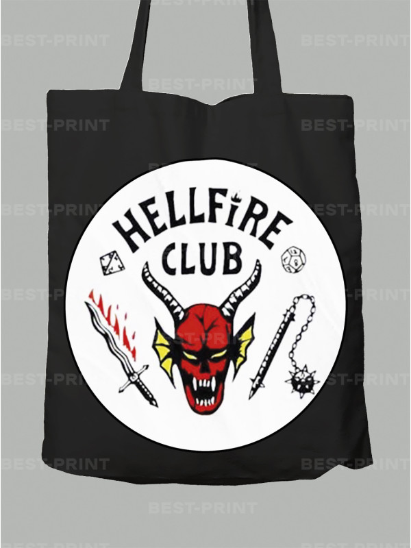 Екосумка Дуже дивні справи Клуб пекельного полум'я - Stranger things Hellfire Club, 26010005