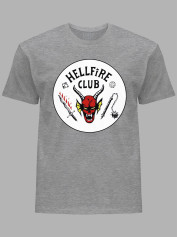 Футболка Дуже дивні справи Клуб пекельного полум'я - Stranger things Hellfire Club, 26010005