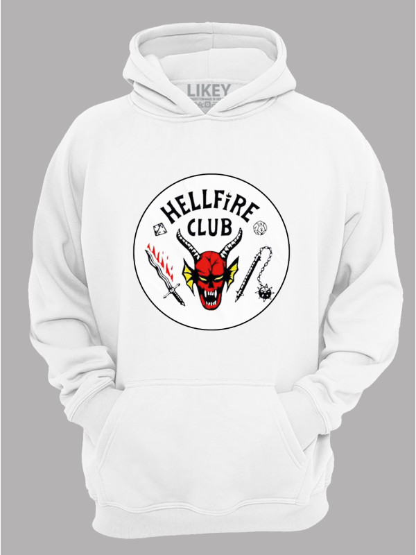 Худі Дуже дивні справи Клуб пекельного полум'я - Stranger things, 26010005