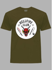 Футболка Дуже дивні справи Клуб пекельного полум'я - Stranger things Hellfire Club, 26010005