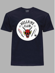Футболка Дуже дивні справи Клуб пекельного полум'я - Stranger things Hellfire Club, 26010005