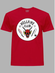 Футболка Дуже дивні справи Клуб пекельного полум'я - Stranger things Hellfire Club, 26010005