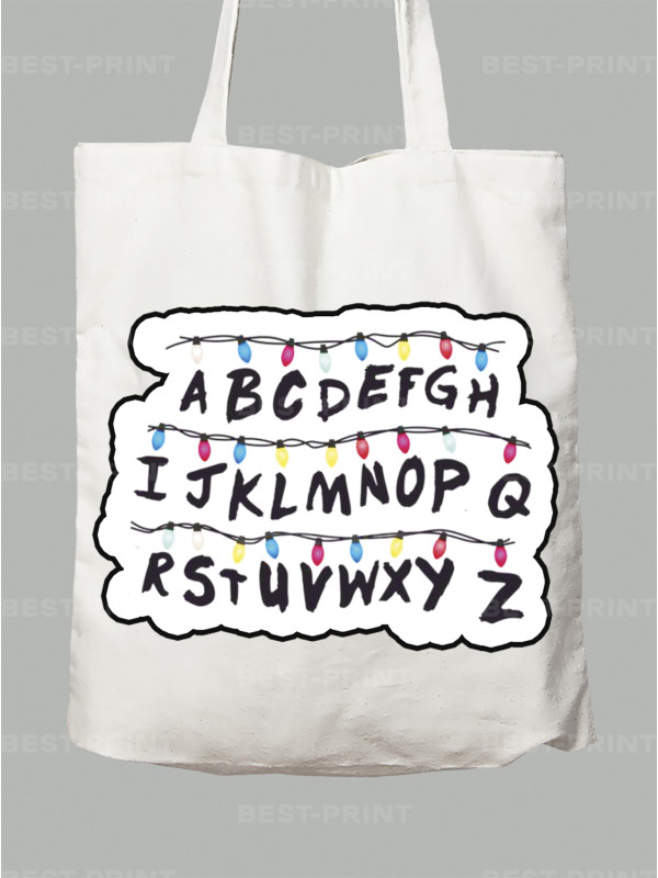 Екосумка Дуже дивні справи Алфавіт - Stranger things Alphabet, 26010006