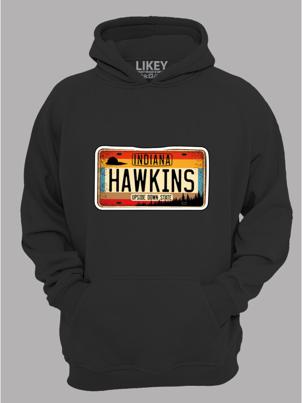 Худи номерной знак Hawkins Indiana, 26010011