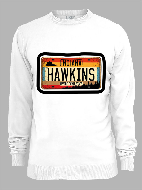 Свитшот номерной знак Hawkins Indiana, 26010011