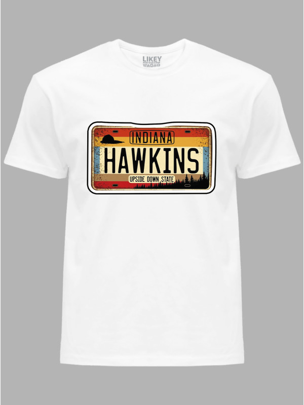 Футболка номерний знак Hawkins Indiana, 26010011