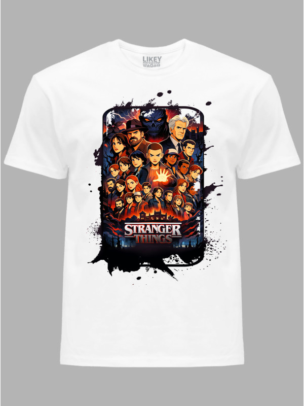 Футболка Дуже дивні справи Усі герої - Stranger Things All heroes, 26010023