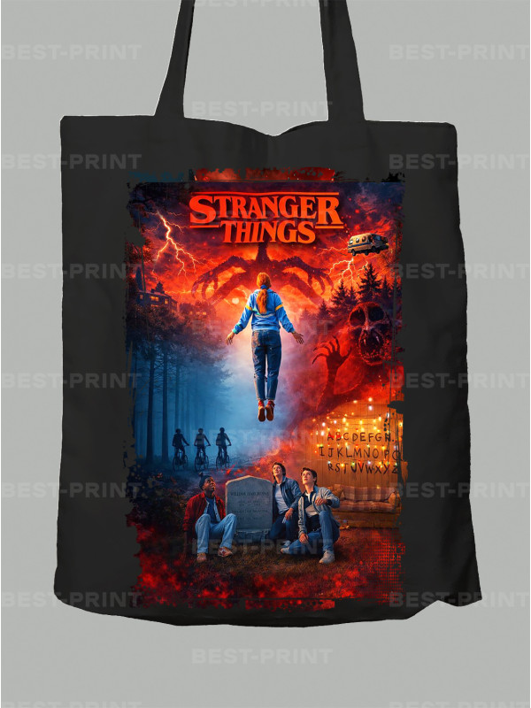 Екосумка Дуже дивні справи колаж - Stranger things collage, 26010035