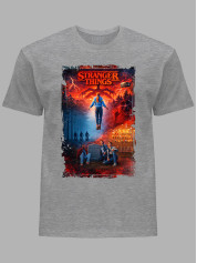 Футболка Дуже дивні справи колаж - Stranger things collage, 26010035