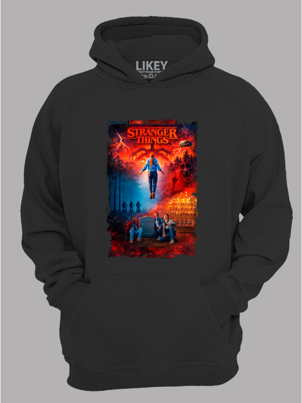 Худі Дуже дивні справи колаж - Stranger things collage, 26010035