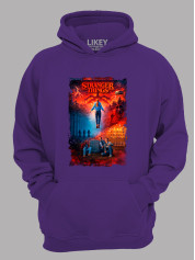 Худі Дуже дивні справи колаж - Stranger things collage, 26010035