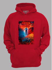 Худі Дуже дивні справи колаж - Stranger things collage, 26010035