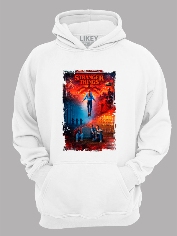 Худі Дуже дивні справи колаж - Stranger things collage, 26010035