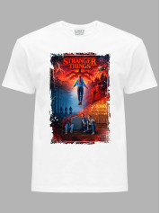 Футболка Дуже дивні справи колаж - Stranger things collage, 26010035