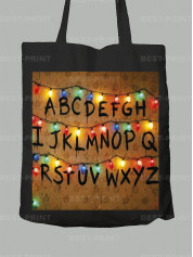 Екосумка Алфавіт Дуже дивні справи - Alphabet Stranger things, 26010036