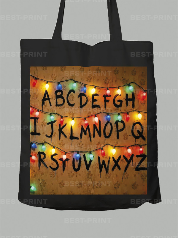 Екосумка Алфавіт Дуже дивні справи - Alphabet Stranger things, 26010036